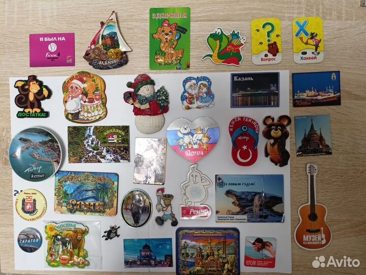 Магниты сувенирные на холодильник