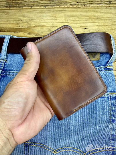 Обложка для паспорта орех