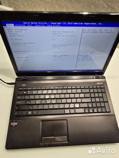 Ноутбук Asus x53b на запчасти