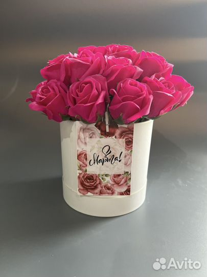 Букет из мыльных роз