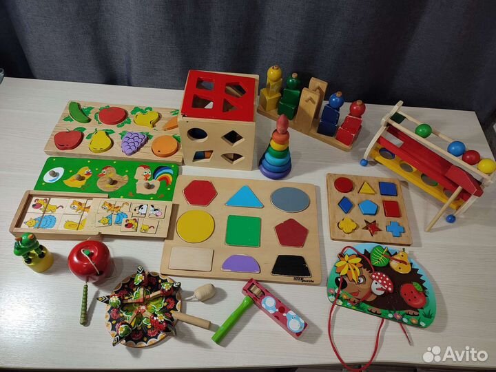 Развивающие деревянные игрушки
