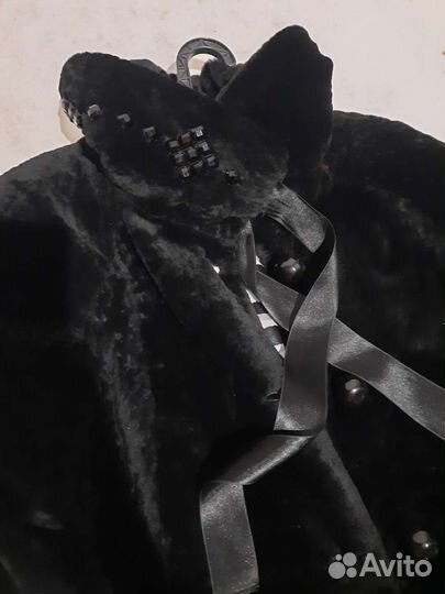 Шуба мутоновая черная 44 46