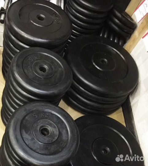 Блины и Грифы для гантелей и штанг / Комплекты