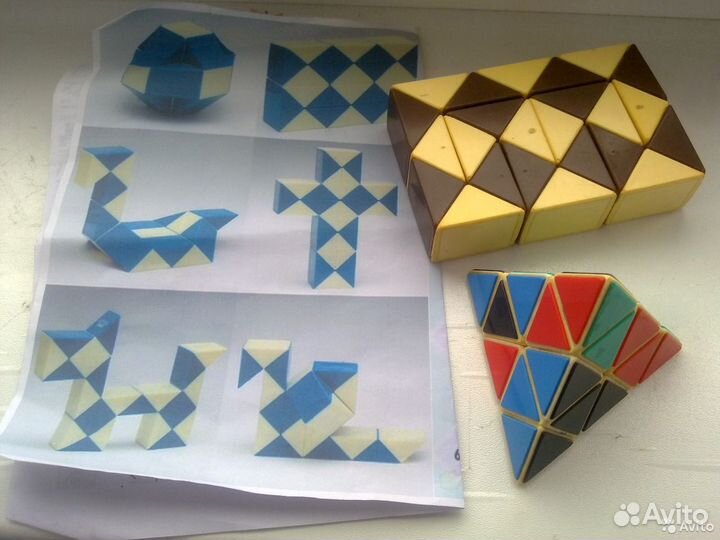Головоломка змейка и кубик(СССР)