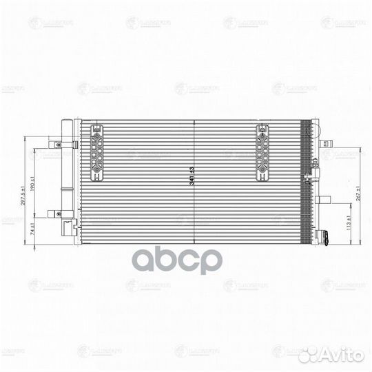 Радиатор кондиц. для а/м Audi A4 (07) /A6 (11) /Q5