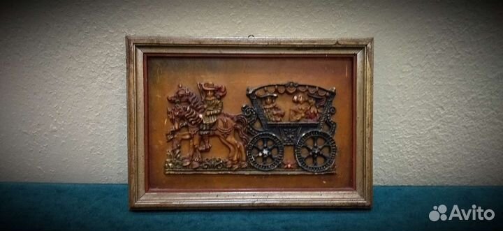 Винтажная восковая картина