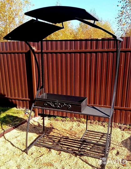 Мангал с печью