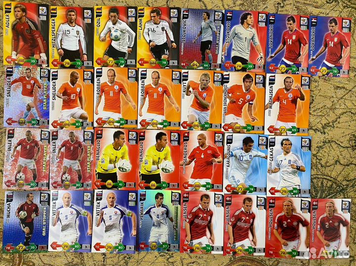 Карточки, открытки футбольные коллекционные