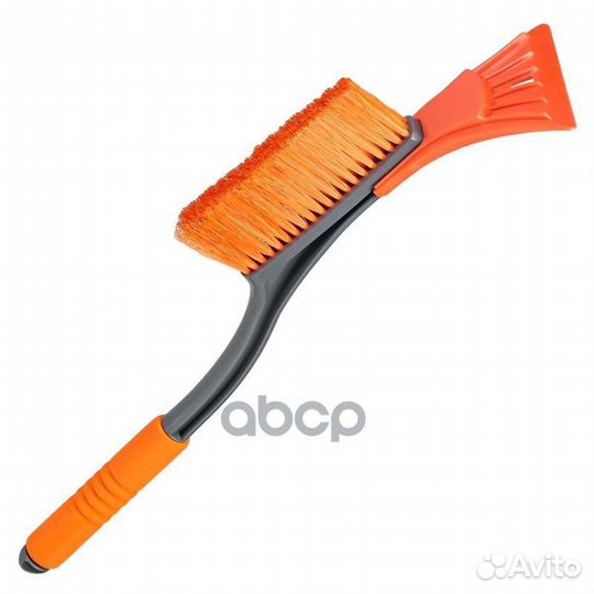 Щетка от снега и льда с мягкой щетиной + скребо