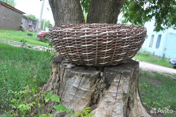 Кашпо из ротанга