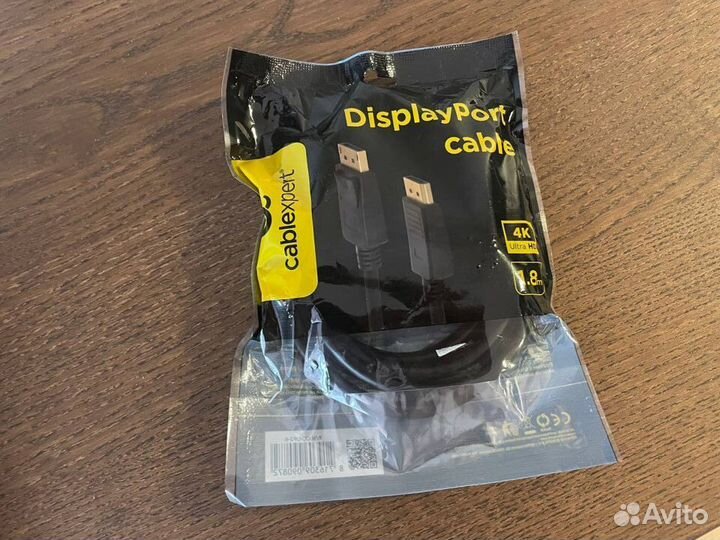 Кабель Cablexpert DisplayPort, 4K, v1.2, 1.8м