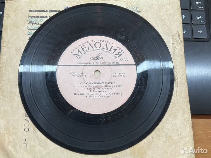 Пластинка СССР Цветы и другие