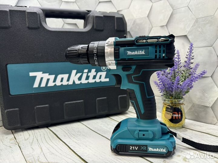 Аккумуляторная дрель шуруповерт makita кейс биг