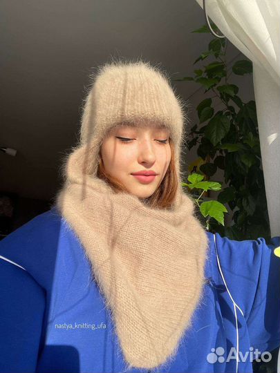 Косынка бактус женский комплект ангора