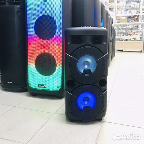 Акустика блютуз колонка 30w подсветка ао 20