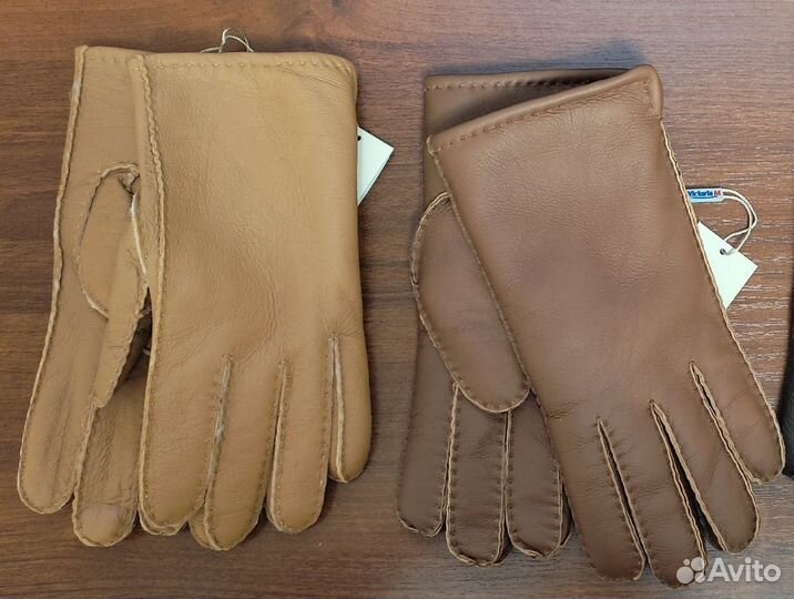 Перчатки цигейка натуральная кожа и мех