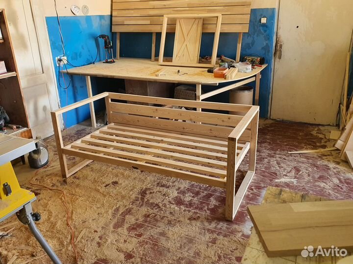 Столярная мастерская, мебель из дерева, лофт