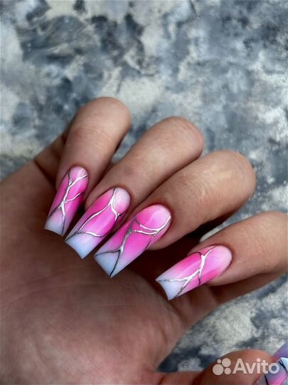 Маникюр покрытие наращивание гель-лак