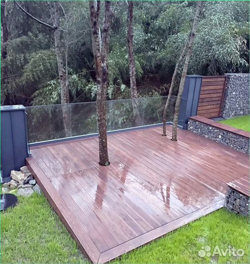 Ограждение балкона из стекла