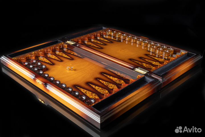 Янтарные шахматы. Нарды. Комплект 