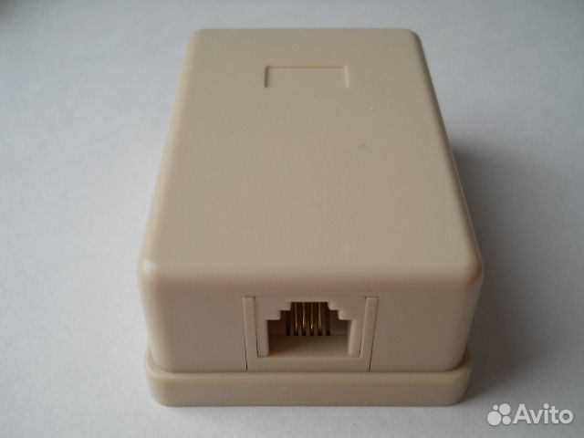 Розетка телефонная настенная RJ11 (6P4C) 1 порт