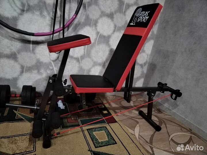 Многофункциональная силовая скамейка для жима лёжа