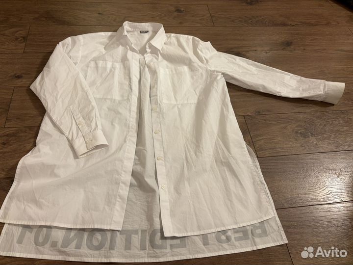 Xs-S, 164 см, Gulliver белая рубашка стильная