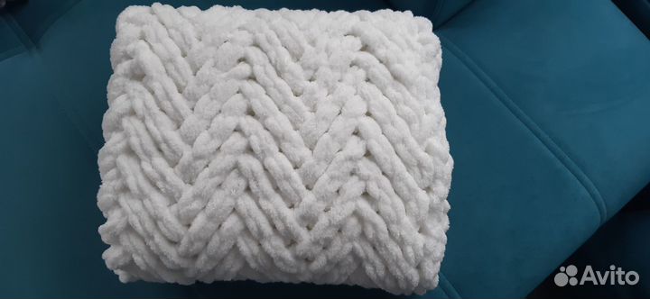 Плед детский вязаный ручная работа
