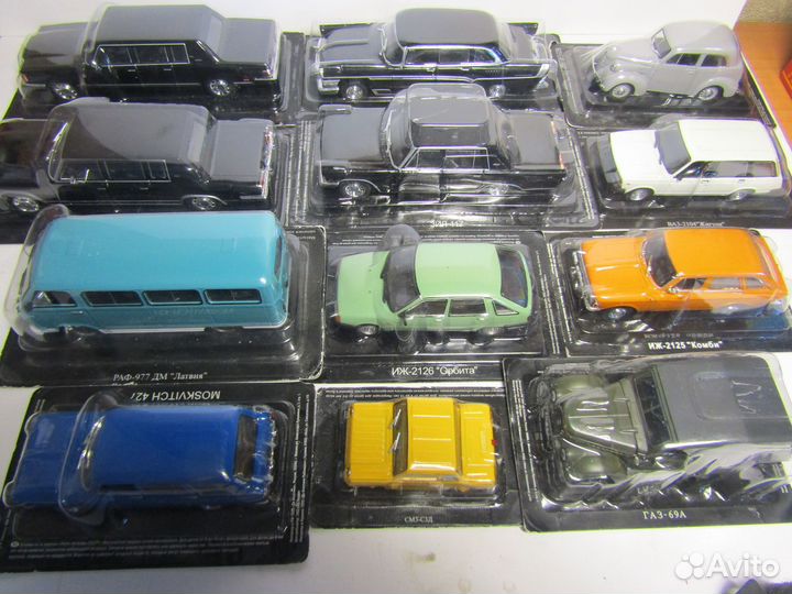 Модели 1:43 Автолегенды СССР и соцстран+журнал