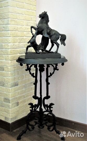 Комплект Подарок Скульпт Конь Клодта Чугун+Стол Мр