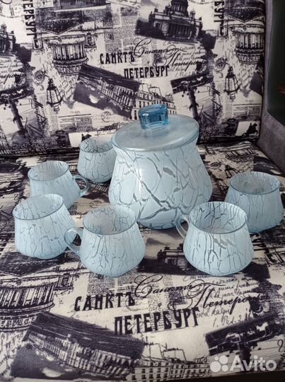 Набор крюшонница СССР, блюдо большое