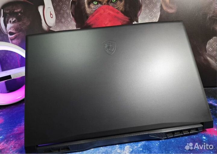Msi GF76 17” 144Гц gtx1650/i5-11400H/8/256