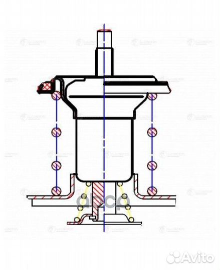 Термостат (термоэлемент) для а/м ваз 2110-15