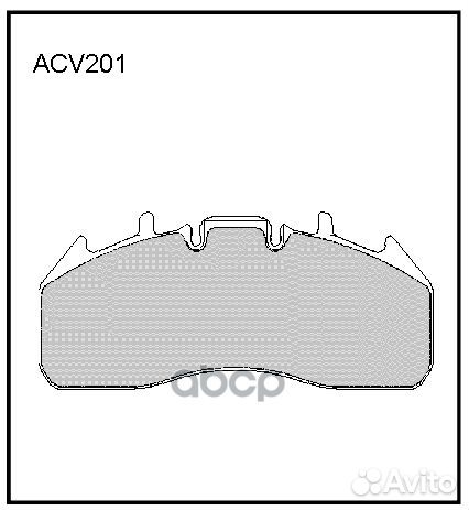 Колодки тормозные дисковые WVA (29218) HCV wabc