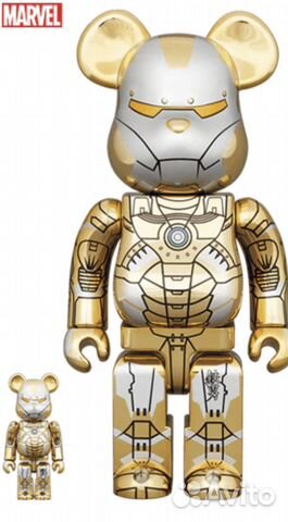 Hajime Sorayama Ironman Reverse Bearbrick 400+100