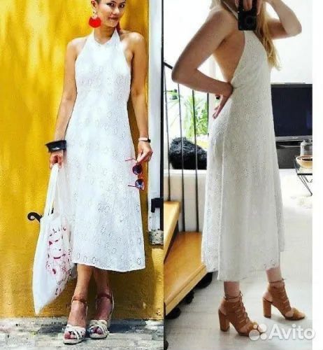 Zara платье/сарафан с вышиаками, шитьем