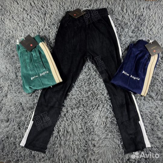 Штаны palm angels track pants велюр