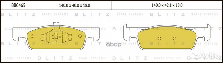 Колодки тормозные дисковые передние renault Cli