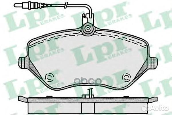 Колодки тормозные дисковые 05P1202 Lpr