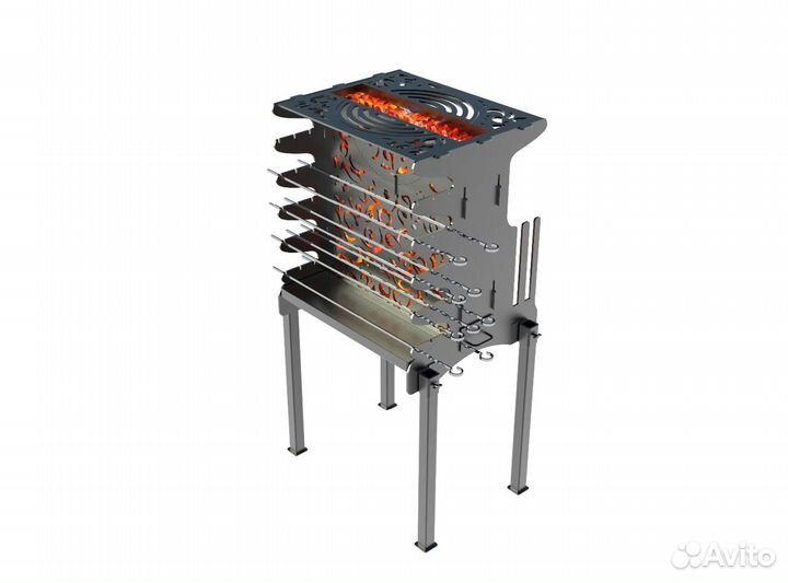 Вертикальный мангал под казан универсальный