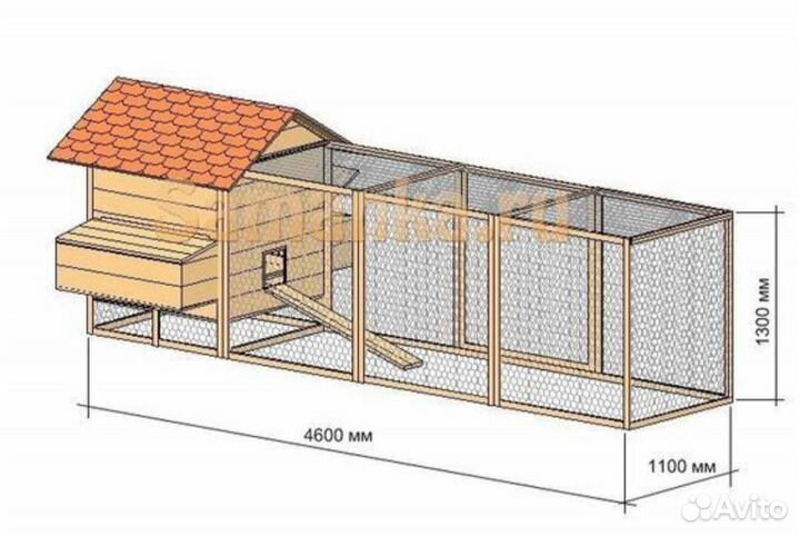 Курятник на 10 кур
