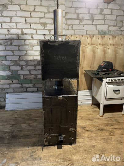 Печь для бани с баком