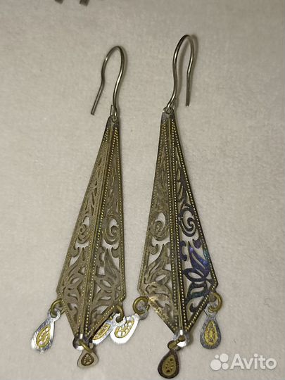 Винтажные серьги и клипсы (бижутерия)