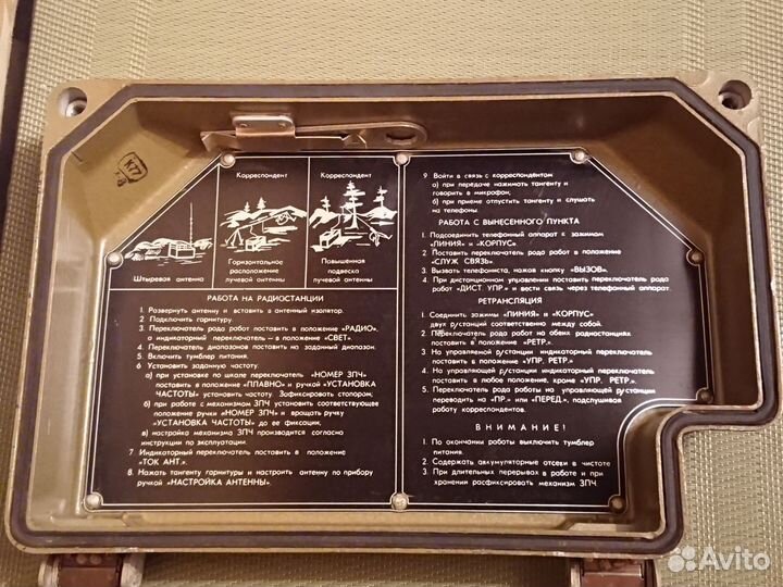 Крышка радиостанции Р-107