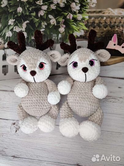 Мягкая игрушка ручной работы Оленёнок
