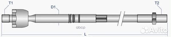 Тяга рулевая без нак.nissan almera II N16 00