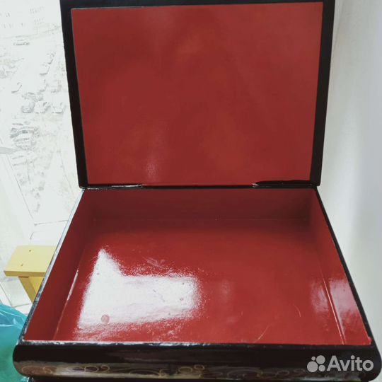 Деревянная шкатулка старинная