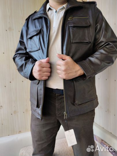 Куртка мужская кожаная