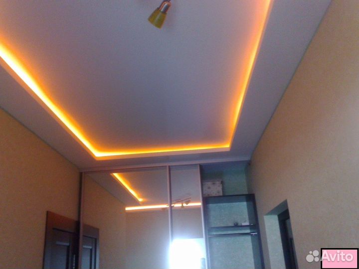 Гипсокартонные работы, потолки, перегородки ниши
