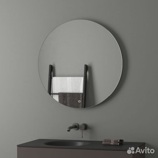 Зеркало настенное с LED-подсветкой, сенсорный вык